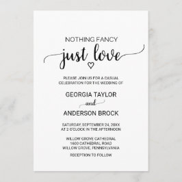 Eenvoudige Zwarte Calligrafie Niets Bijzonders All Kaart