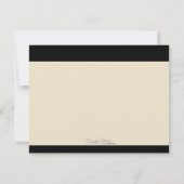 Eenvoudige zwarte Cat Silhouette-laptopkaarten Kaart (Achterkant)