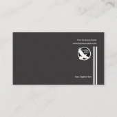 Eenvoudige zwarte Creative Lines CEO Founder Visitekaartje (Achterkant)