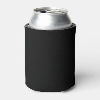 Eenvoudige zwarte effen kleur blikjeskoeler