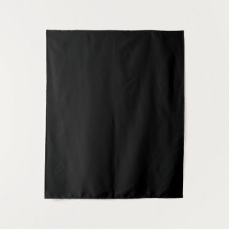 Eenvoudige zwarte effen kleur wandkleed