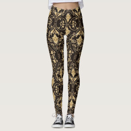 Eenvoudige zwarte elegant PatroonLeggings Leggings