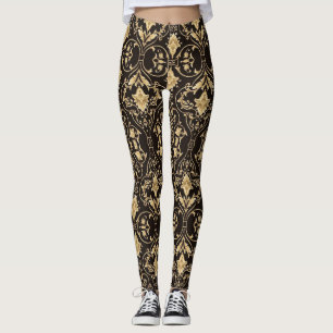 Eenvoudige zwarte elegant PatroonLeggings Leggings