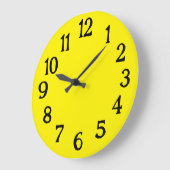 Eenvoudige zwarte en gele gewone klep grote klok (Hoek)