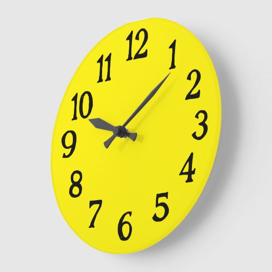 Eenvoudige zwarte en gele gewone klep grote klok (Hoek)