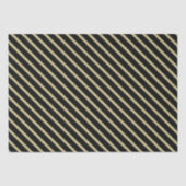 Eenvoudige zwarte en gouden strips tissuepapier (Voorkant)