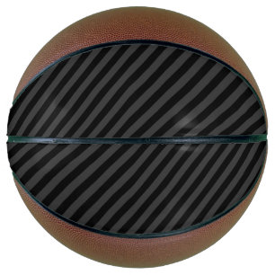 Eenvoudige zwarte en rokerige zwarte smalle diagon basketbal