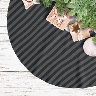 Eenvoudige zwarte en rokerige zwarte smalle diagon kerstboom rok
