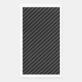 Eenvoudige zwarte en rokerige zwarte smalle diagon servet