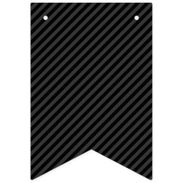 Eenvoudige zwarte en rokerige zwarte smalle diagon vlaggetjes