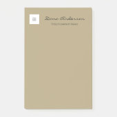 Eenvoudige zwarte en tan Post-It Notes (Voorkant)