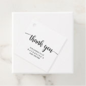 Eenvoudige Zwarte en Witte Buffalo Plaid Bedankt Bedankjes Labels (In situ)