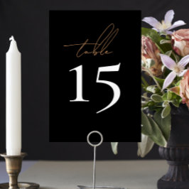 Eenvoudige zwarte en witte getallen kaart