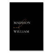 Eenvoudige zwarte en witte getallen kaart (Achterkant)