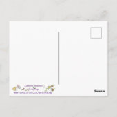 Eenvoudige zwarte en witte gitaar briefkaart (Achterkant)