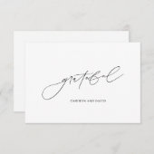 Eenvoudige zwarte en witte Kaart (Voorkant / Achterkant)