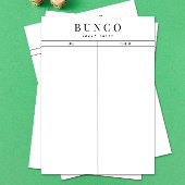 Eenvoudige zwarte en witte Kaart voor buncotabel T