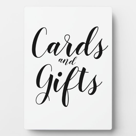 Eenvoudige zwarte en witte Kaarten voor kalligrafi Fotoplaat (voorkant)