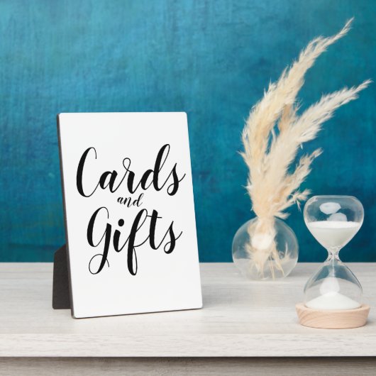 Eenvoudige zwarte en witte Kaarten voor kalligrafi Fotoplaat (Zijkant)