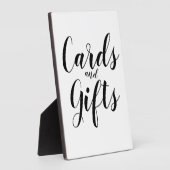 Eenvoudige zwarte en witte Kaarten voor kalligrafi Fotoplaat (Zijkant)