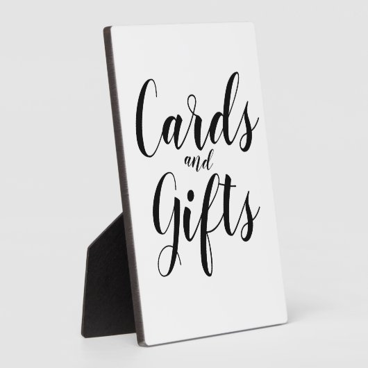 Eenvoudige zwarte en witte Kaarten voor kalligrafi Fotoplaat (Zijkant)