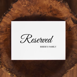 Eenvoudige zwarte en witte kalligrafie Gereserveer