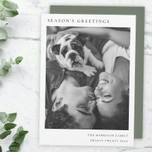 Eenvoudige zwarte en witte kerstfoto