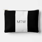 Eenvoudige Zwarte en Witte Monogram Beginletters S Etui (Voorkant)