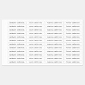 Eenvoudige zwarte en witte naam labels (Vel)