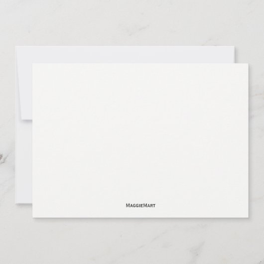 Eenvoudige zwarte en witte repetitie kaart (Achterkant)