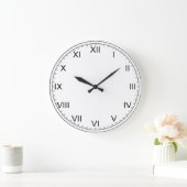 Eenvoudige zwarte en Witte Romeinse cijfers Grote Klok (Huis)