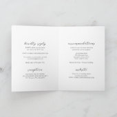 Eenvoudige Zwarte en Witte Schone Bruiloft (Binnen)