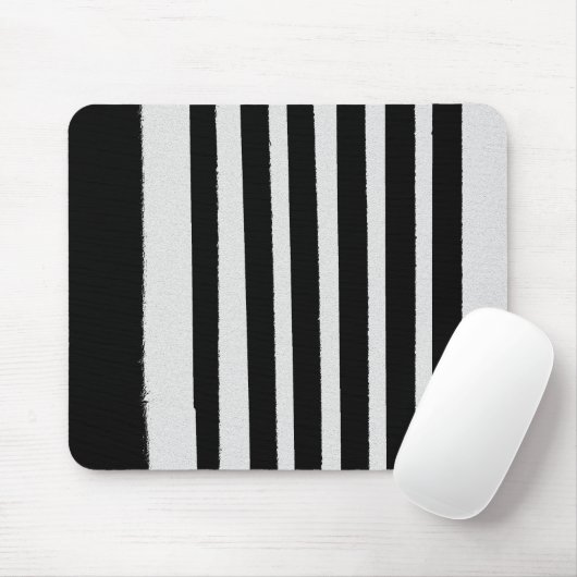 Eenvoudige zwarte en witte stripper muismat (Met muis)
