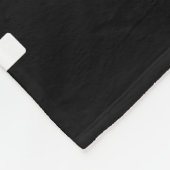 Eenvoudige zwarte en witte tekst Uw Sjabloon van h Fleece Deken (Hoek)