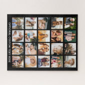 Eenvoudige Zwarte Fotocollage 20 Afbeelding Gepers Legpuzzel (Horizontaal)