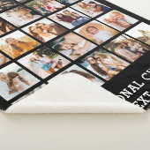 Eenvoudige zwarte fotocollage 25 Afbeelding gepers Sherpa Deken (3/4)