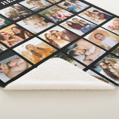 Eenvoudige zwarte fotocollage 25 Afbeelding gepers Sherpa Deken (3/4)