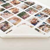 Eenvoudige Zwarte Fotocollage 30 Afbeelding Gepers Sherpa Deken (3/4)