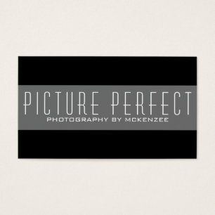 Eenvoudige zwarte fotograaf voor fotografie visitekaartje