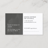 Eenvoudige zwarte gebarenteerde witte Benoemingska Afsprakenkaartje (Voorkant)