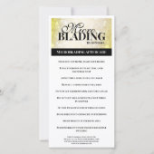 Eenvoudige zwarte Gold-instructie voor Eyebrow Aft Bedankkaart (Voorkant)