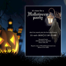 Eenvoudige Zwarte Gouden Griezellantaarn Halloween
