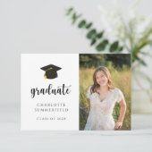 Eenvoudige zwarte goudkleurige tas kaart (Staand voorkant)