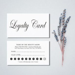 Eenvoudige zwarte grafische kaart van elegant zwar klantenkaartje