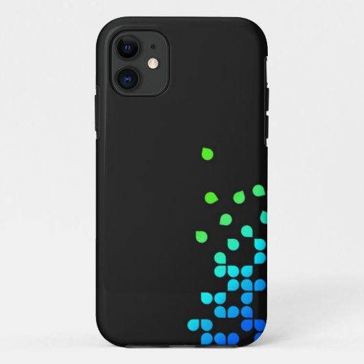 Eenvoudige zwarte iPhone-hoes Case-Mate iPhone Case (Achterkant)