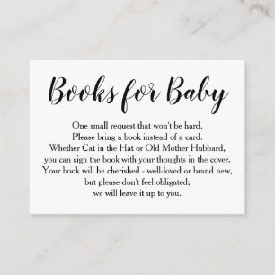 Eenvoudige zwarte kalligrafie Aanvraag invoegen Informatiekaartje