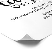 Eenvoudige zwarte kalligrafie Bindlintjes Poster (Hoek)