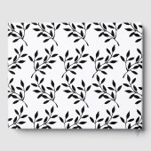 Eenvoudige zwarte kalligrafie bruiloft gastenboek (Achterkant)