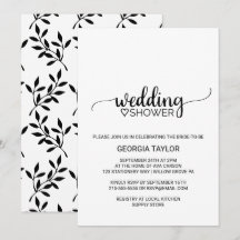 Eenvoudige zwarte kalligrafie-bruiloft