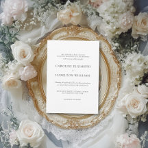 Eenvoudige zwarte kalligrafie Elegante witte bruil